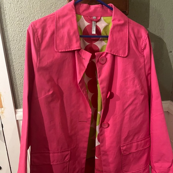 Hot pink lightweight spring coat Old Navy - Picture 1 of 4